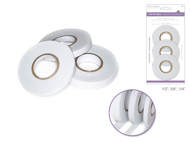 TAPE DOUBLE SIDE FOAM 3 ROLL