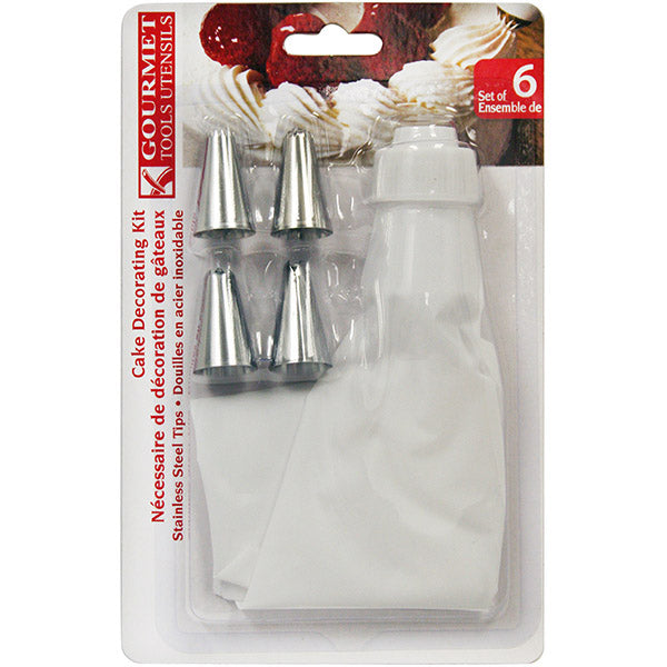 DECO CAKE KIT 6PC