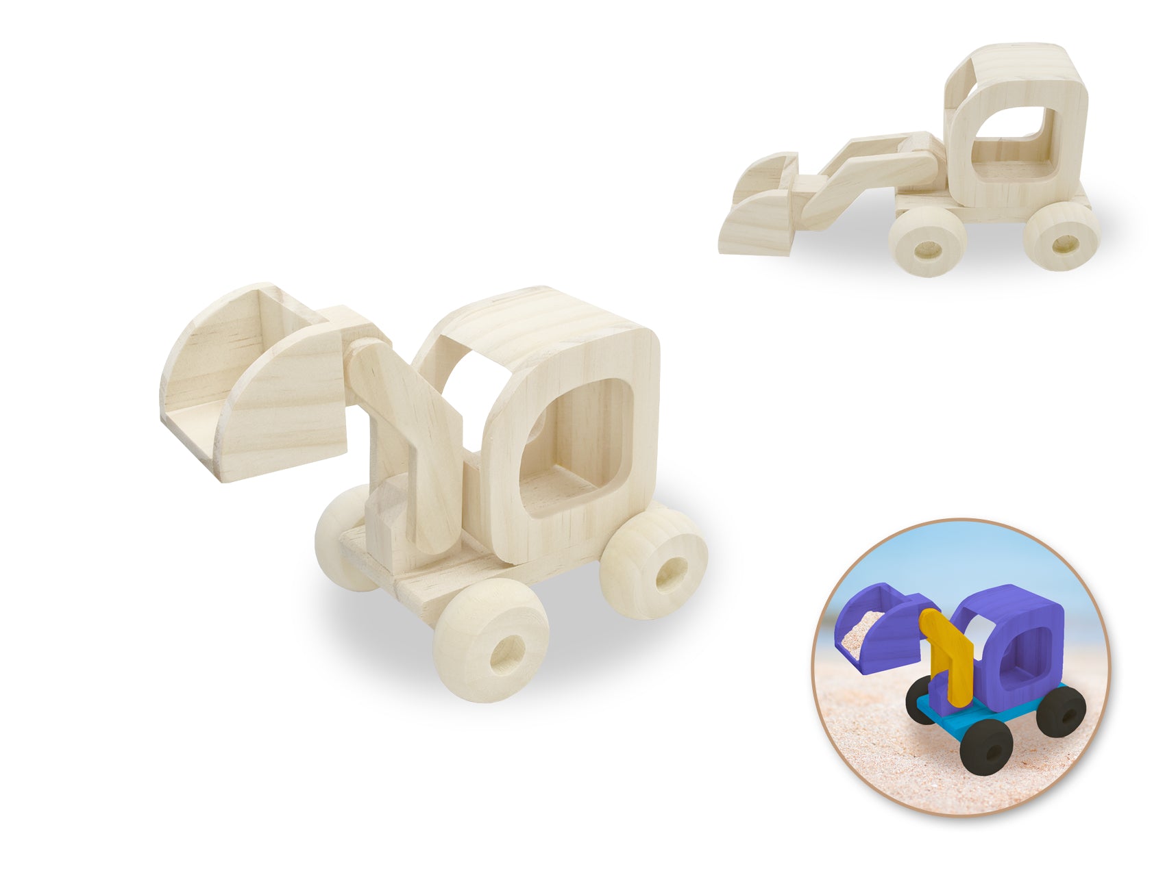 CRAFT WOOD BUILDOZER