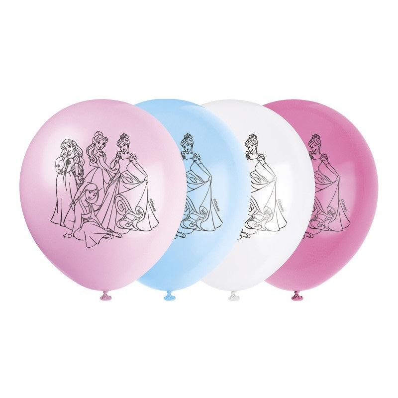 BALLOON 12IN DISNEY PRINCESS 8