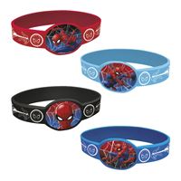 BRACELET RUBBER X4 SPIDERMAN