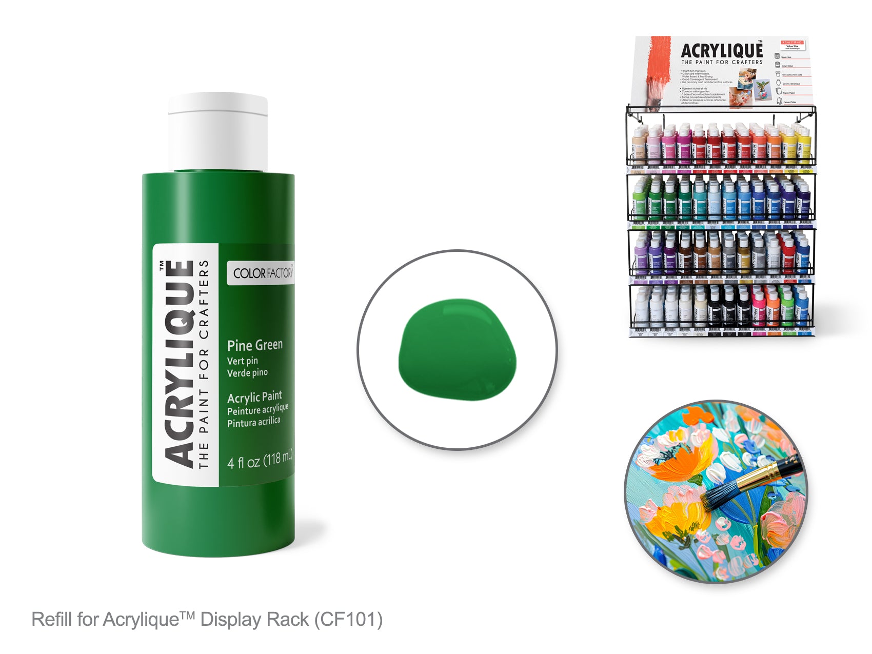PAINT ACRYLIC 118ML PINE GREEN