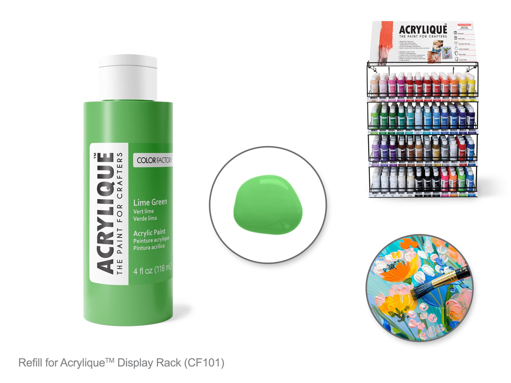 PAINT ACRYLIC 118ML LIME GREEN