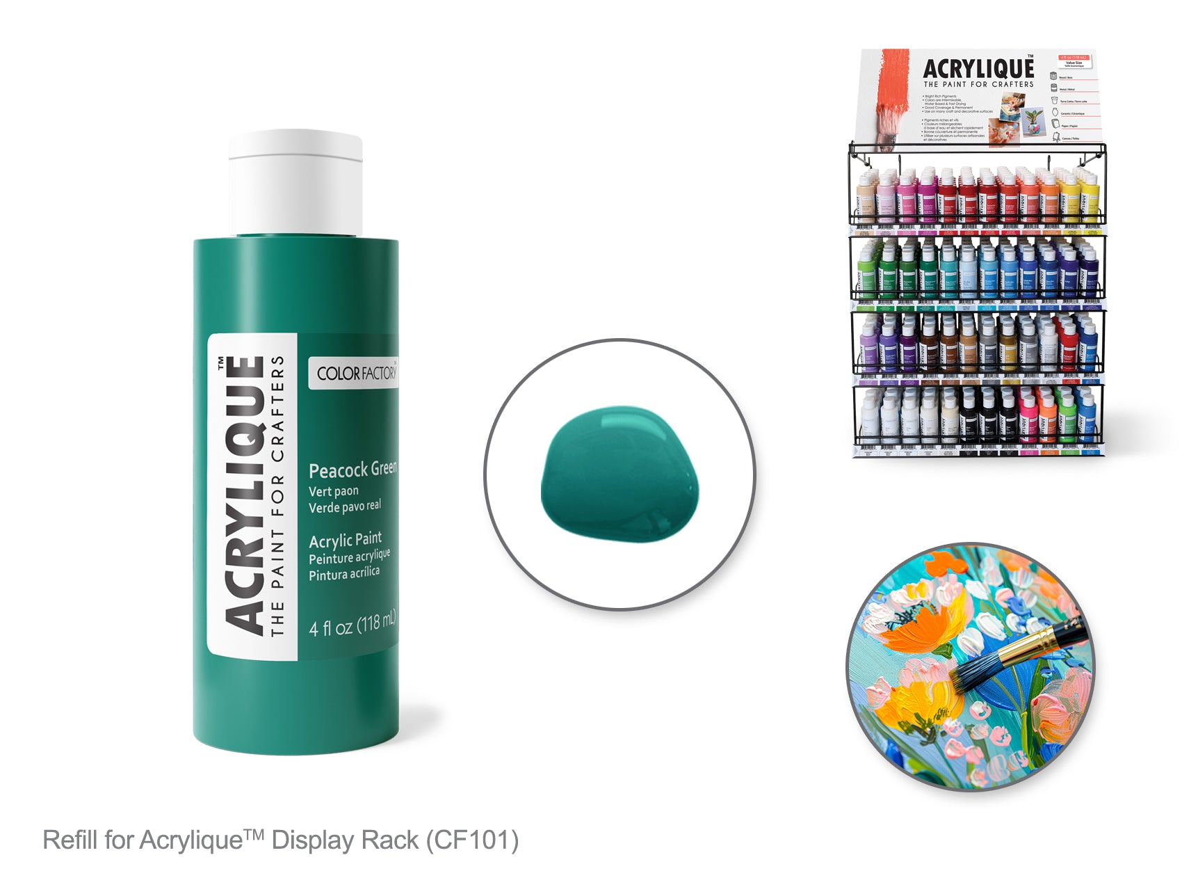 PAINT ACRYLIC 118ML PEACOCK GR