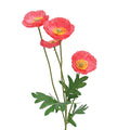Flower POPPY SPRAY X4, FUCHSIA