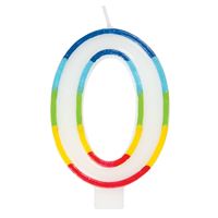 CANDLE RAINBOW NUMBER 0