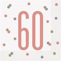 NAPKIN LUNCH ROSE GOLD 60