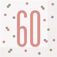 NAPKIN LUNCH ROSE GOLD 60