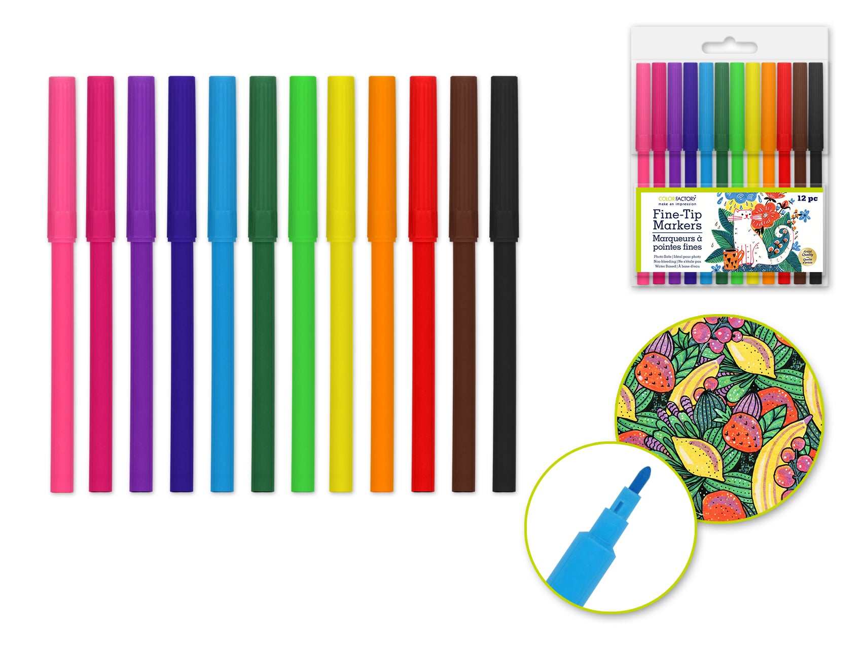 MARKER FINE POINT X12 0.2M