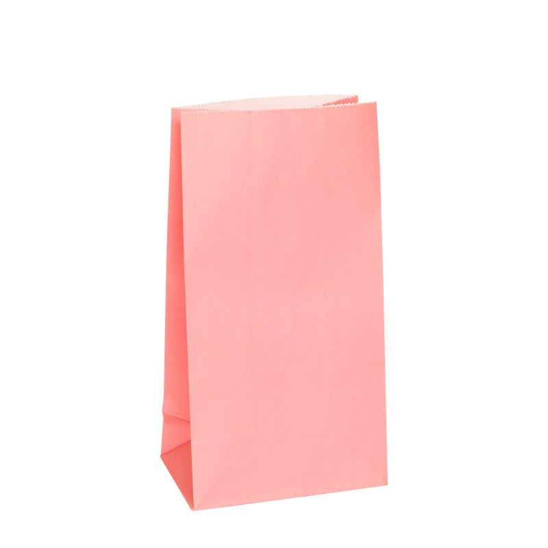 Bag Paper Party 12Pk Pink