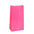 Bag Paper Party 12Pk Hot Pink