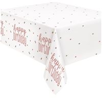 TABLECLOTH ROSEGOLD BDAY