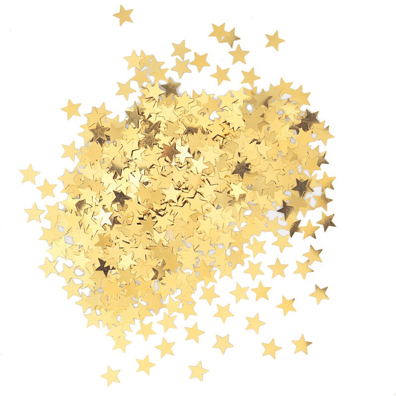 CONFETTI GOLD STAR .5OZ