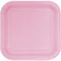 PLATE PAPER 7INX16 SQ L. PINK