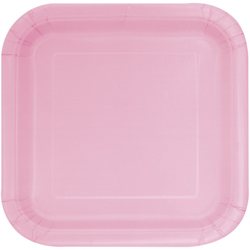 PLATE PAPER 7INX16 SQ L. PINK