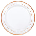 PLATE PLASTIC 6.25IN ROSEGOLD