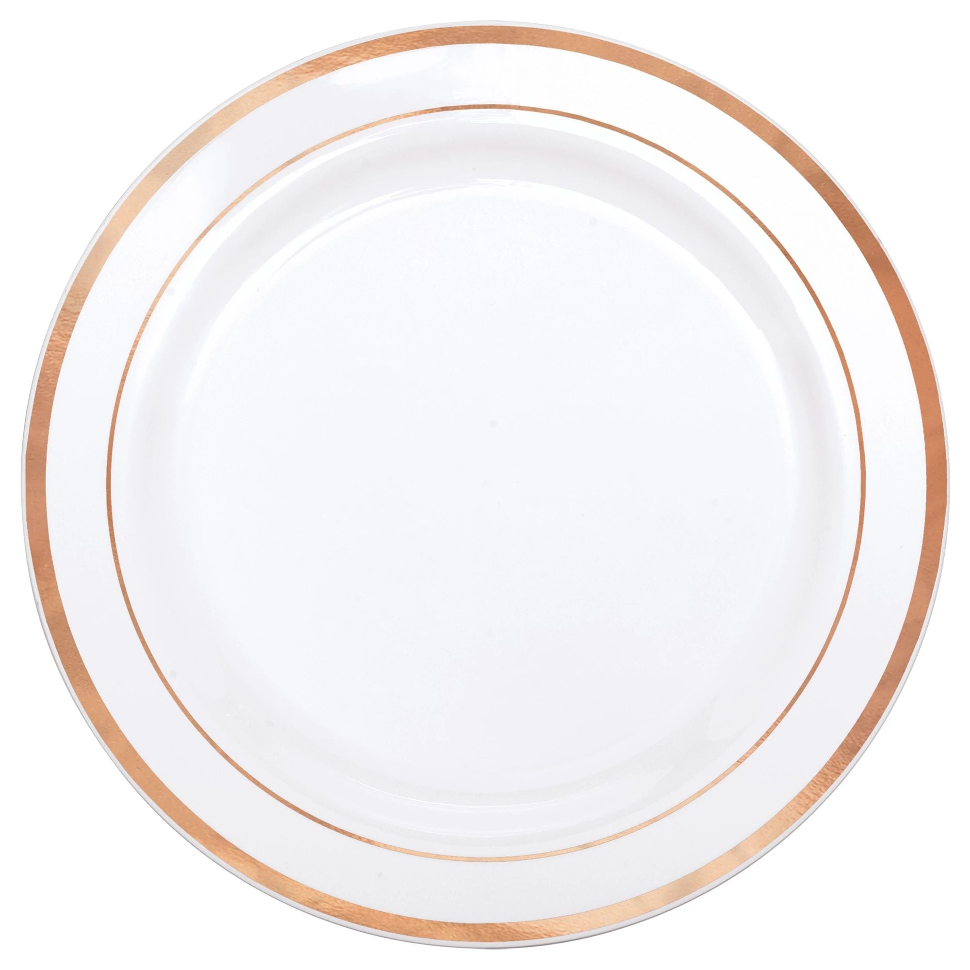 PLATE PLASTIC 6.25IN ROSEGOLD