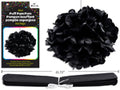 DECO POMPOM 16IN BLACK