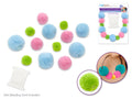 POMPOM FUZZY 13PC PASTEL