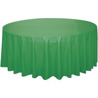 Tablecloth 84I Round EM. GREEN