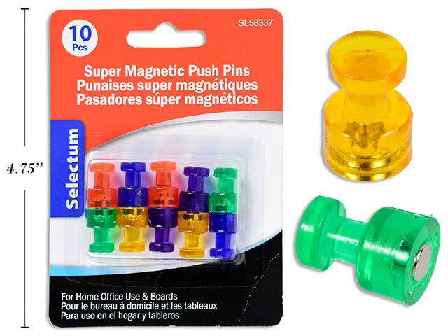 MAGNET PUSH PIN 10PC