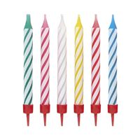 CANDLE 12 IN HOLDERS