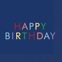 NAPKIN BEV SIMPLE BIRTHDAY 16