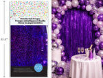 CURTAIN METALLIC PURPL40X118IN
