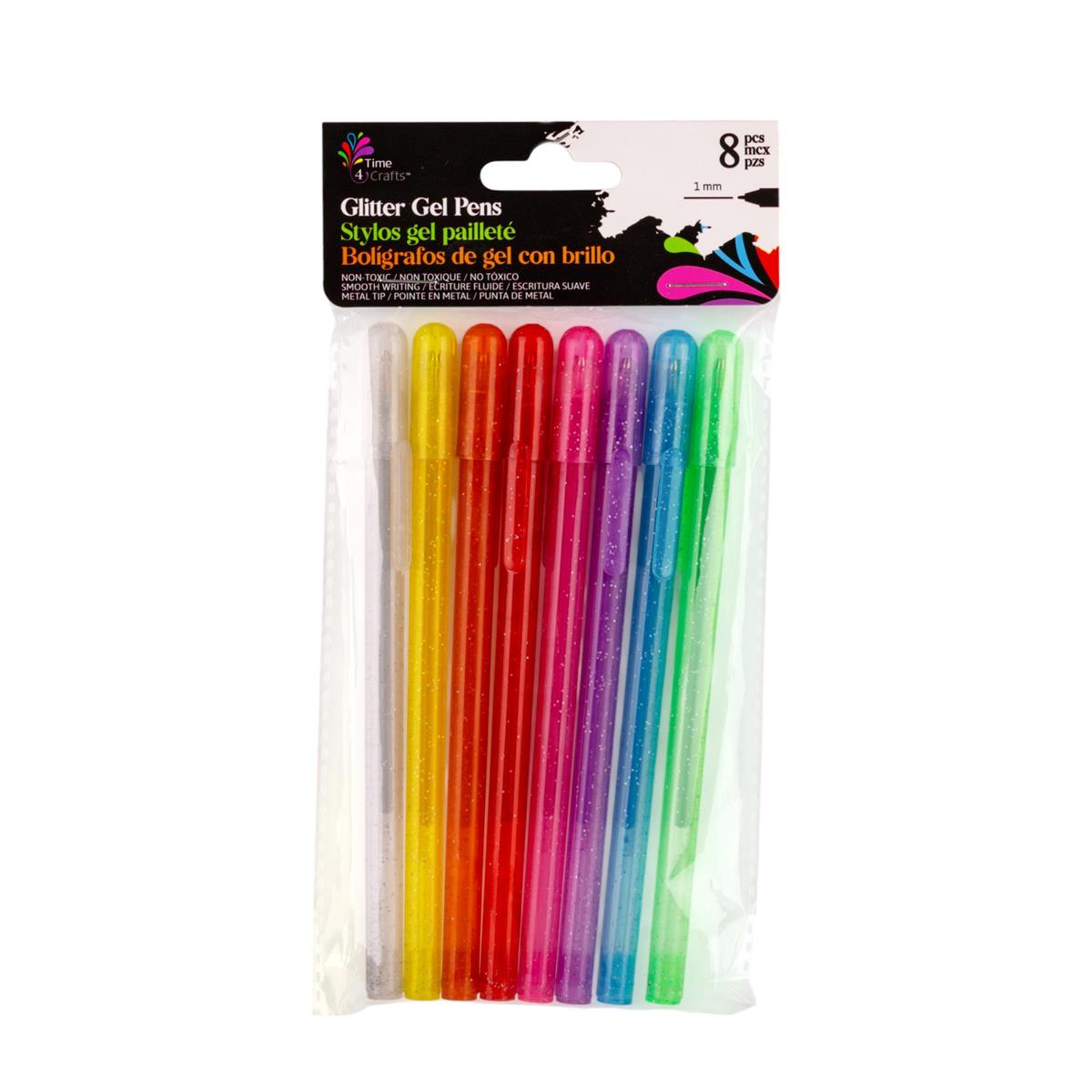 PEN GEL GLITTER 8PC