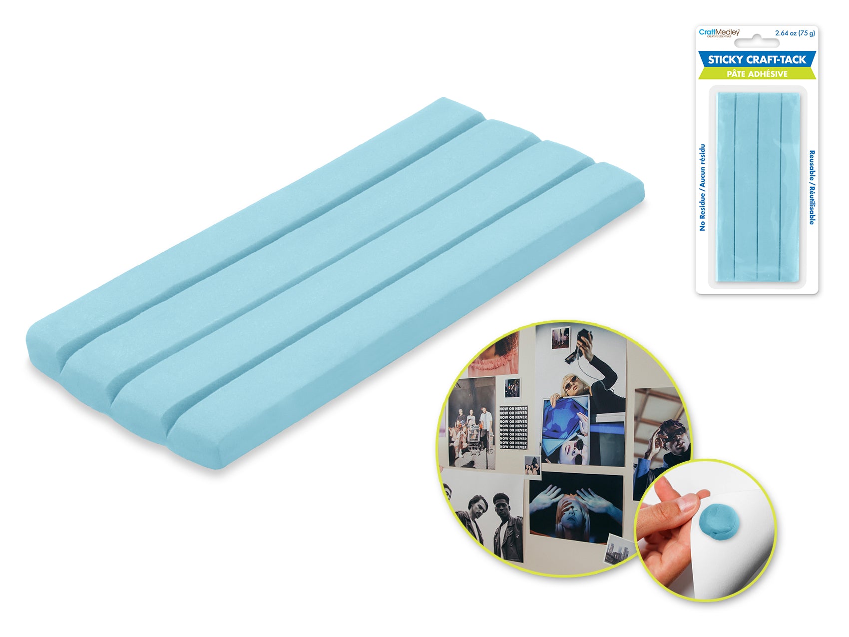 TACK STICKEY BLUE 75G