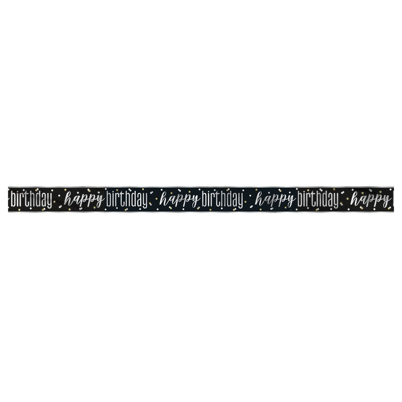 BANNER HAPPY BDAY BLACK