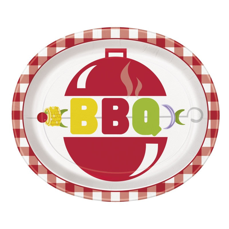 PLATE OVAL BBQ