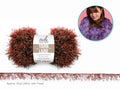 YARN GLITTER BOAEYELASH CHOCOL