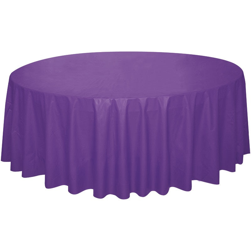 TABLECLOTH 84IN NEON PURPLE