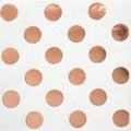 NAPKIN BEVE 16 ROSE GOLD DOT