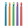 CANDLE BDAY COLOR FLAMESX10