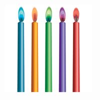 CANDLE BDAY COLOR FLAMESX10