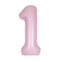BALLOON FOIL 34IN MAT PINK 1