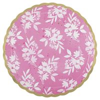 PLATE 8.25IN MINI FLOWER PINK