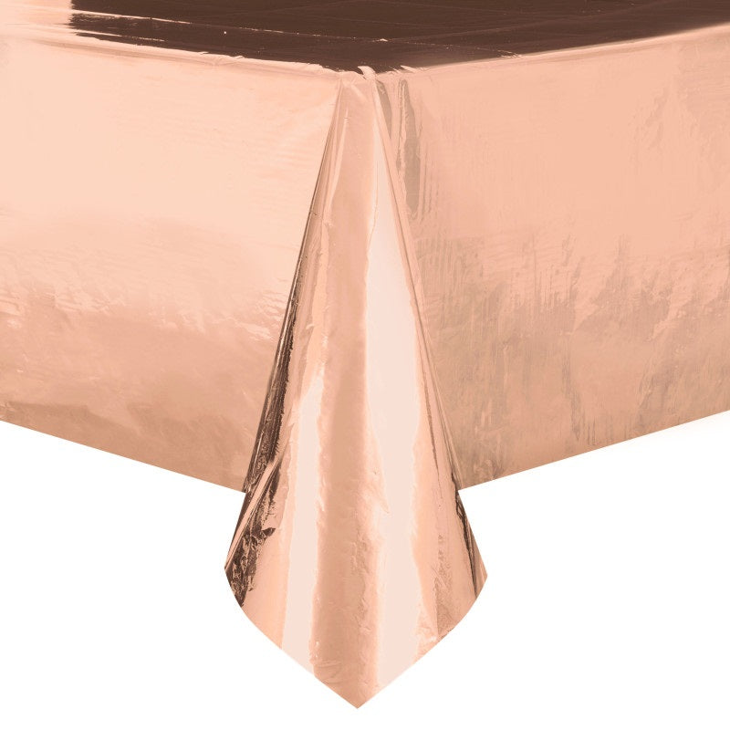 TABLECLOTH 54X108 ROSE GOLD FO