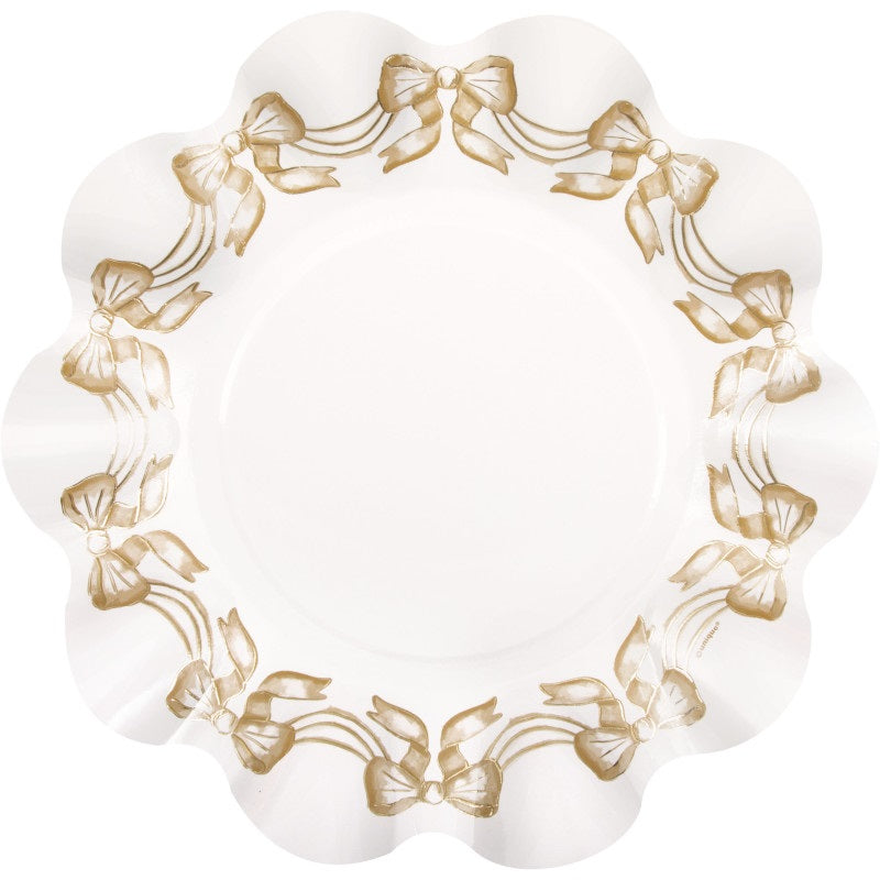PLATE 10IN BOW GOLD