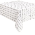 TABLECLOTH 54X84 SCRIPT BDAY