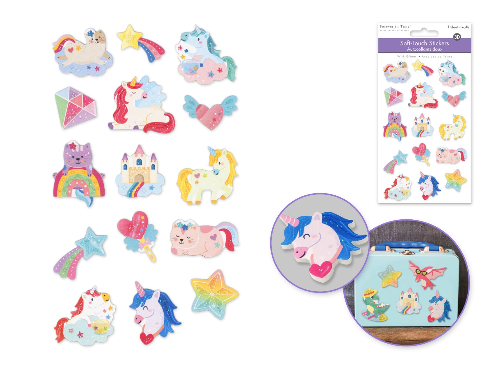 STICKER 3D GLIMMER FANTASY