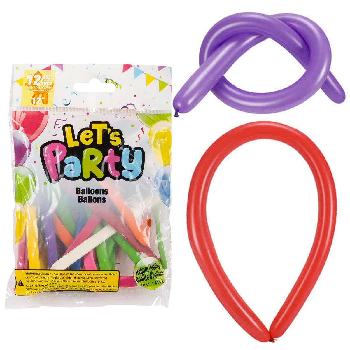 BALLOON ANIMAL HQ 12PC