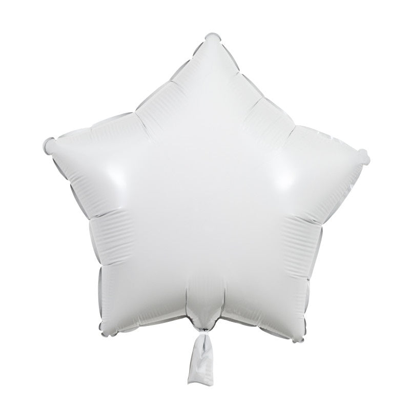BALLOON FOIL 18IN STAR WHITE