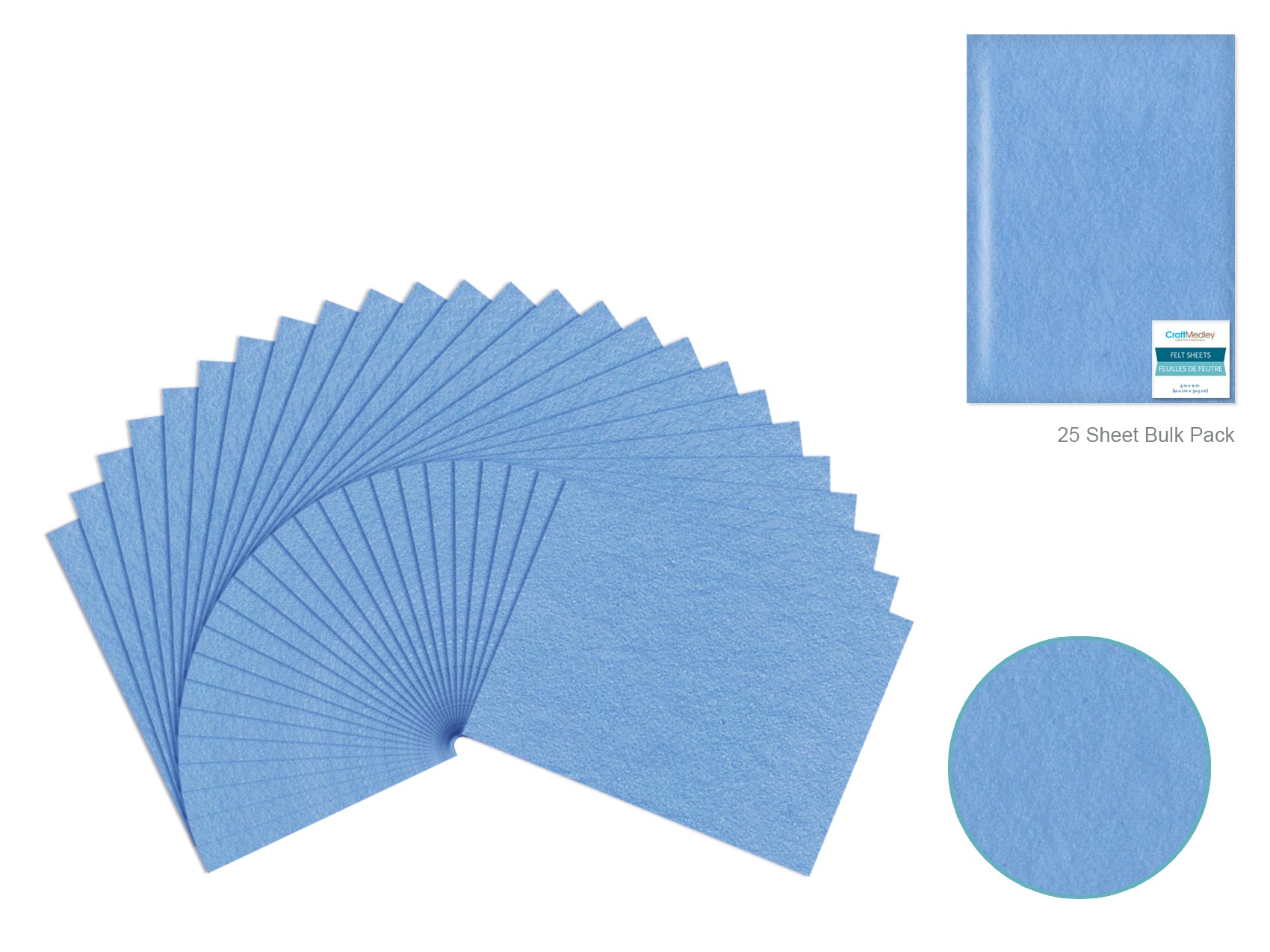 FELT SHEET 9X12 LIGHT BLUE