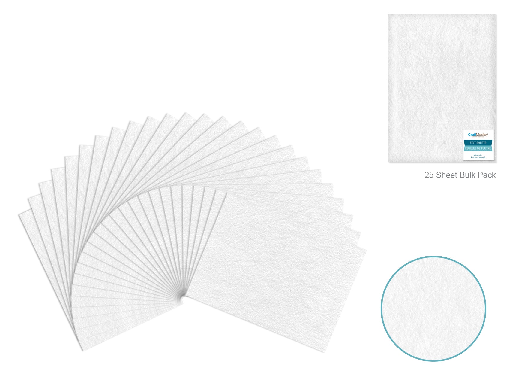 FELT SHEET 9X12 WHITE