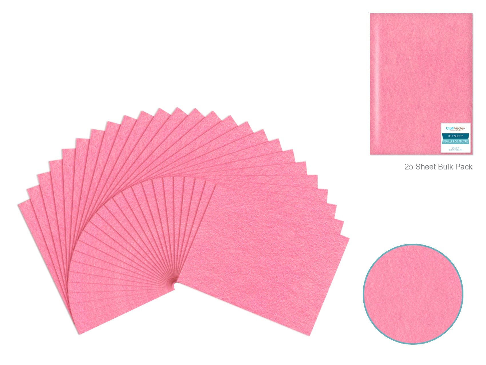 FELT SHEET 9X12 DARK PINK
