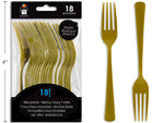 FORK 18PC GOLD