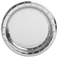 PLATE PAPER 7IX8 FOIL SILVER